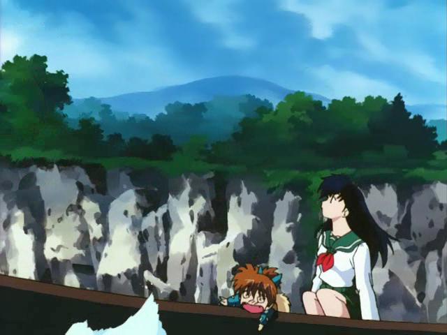 Otaku Gallery  / Anime e Manga / Inu-Yasha / Screen Shots / Episodi / 013 - L`enigma della luna nuova! Inuyasha dai capelli neri! / 033.jpg